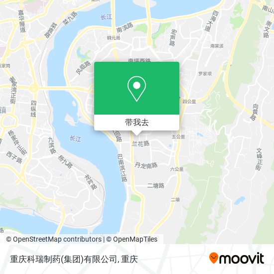 重庆科瑞制药(集团)有限公司地图