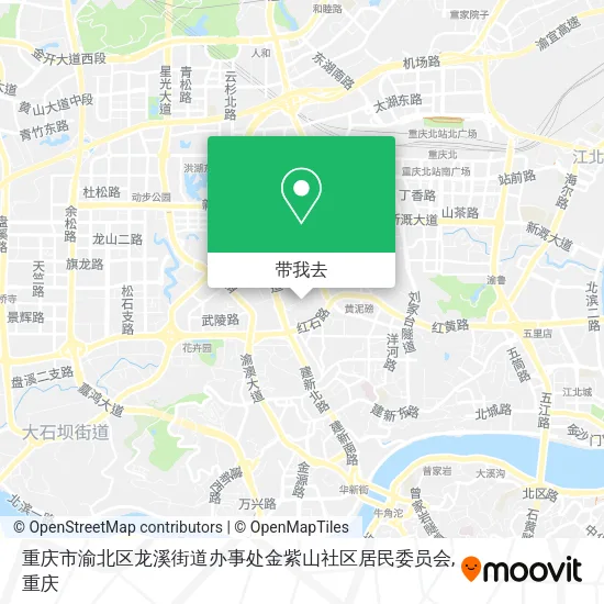 重庆市渝北区龙溪街道办事处金紫山社区居民委员会地图