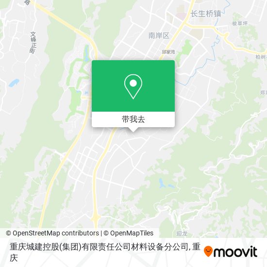 重庆城建控股(集团)有限责任公司材料设备分公司地图
