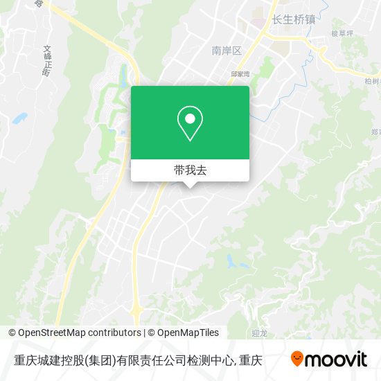 重庆城建控股(集团)有限责任公司检测中心地图