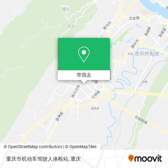 重庆市机动车驾驶人体检站地图