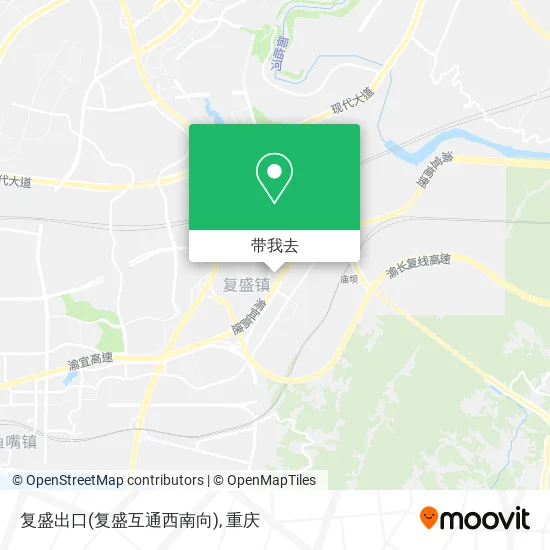 复盛出口(复盛互通西南向)地图