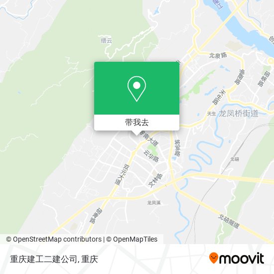 重庆建工二建公司地图