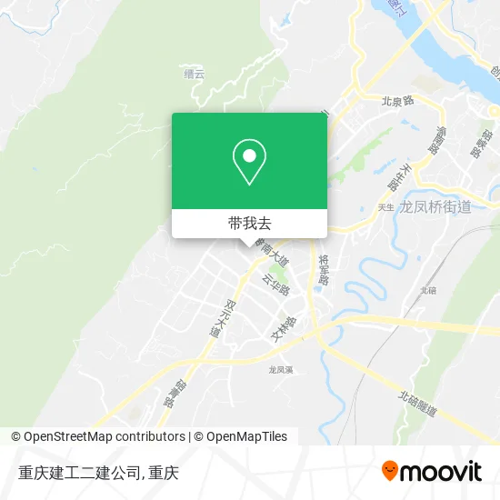 重庆建工二建公司地图
