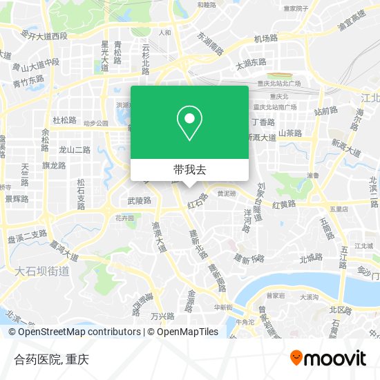 合药医院地图