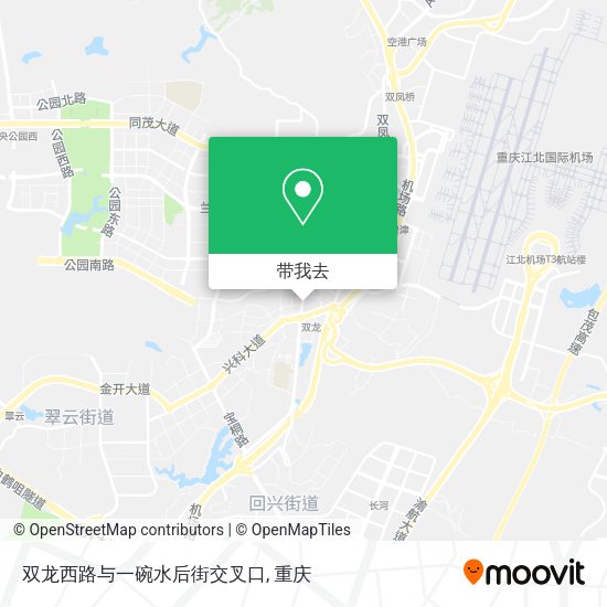 双龙西路与一碗水后街交叉口地图