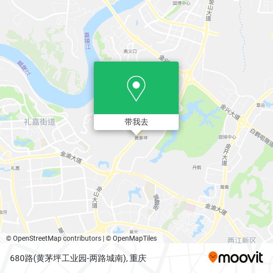 680路(黄茅坪工业园-两路城南)地图