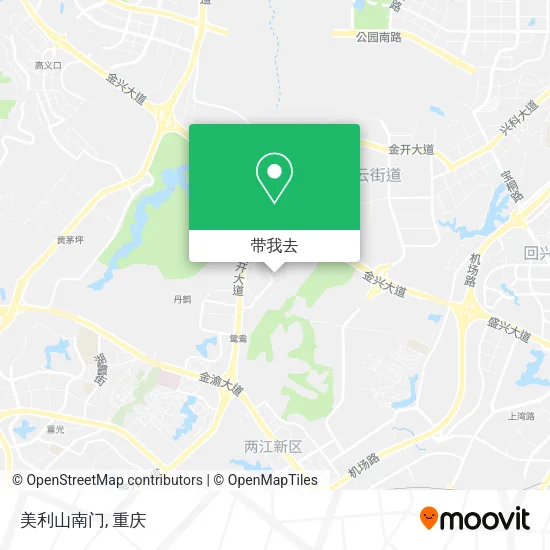 美利山南门地图