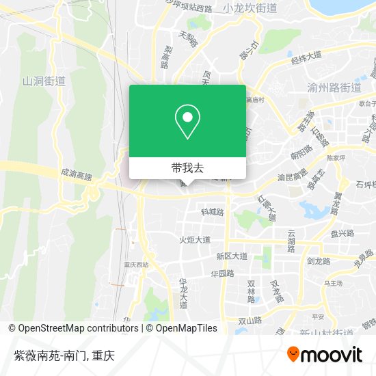 紫薇南苑-南门地图