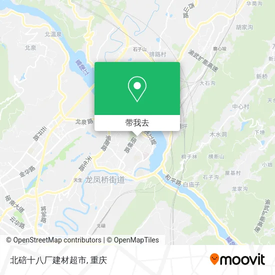 北碚十八厂建材超市地图