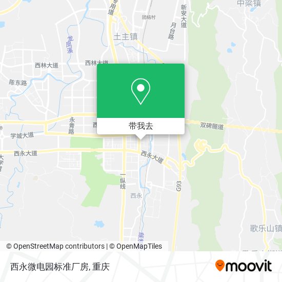 西永微电园标准厂房地图