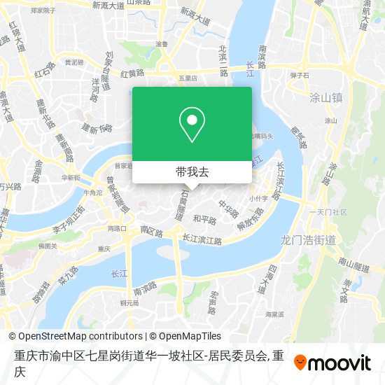 重庆市渝中区七星岗街道华一坡社区-居民委员会地图