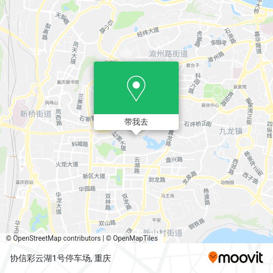 协信彩云湖1号停车场地图