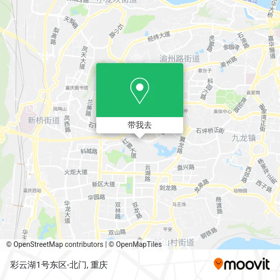 彩云湖1号东区-北门地图