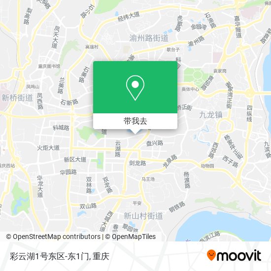 彩云湖1号东区-东1门地图