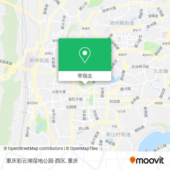 重庆彩云湖湿地公园-西区地图