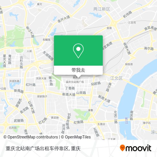重庆北站南广场出租车停靠区地图