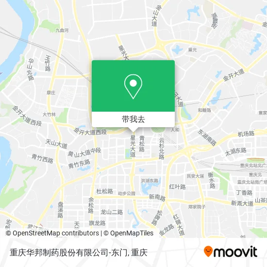 重庆华邦制药股份有限公司-东门地图