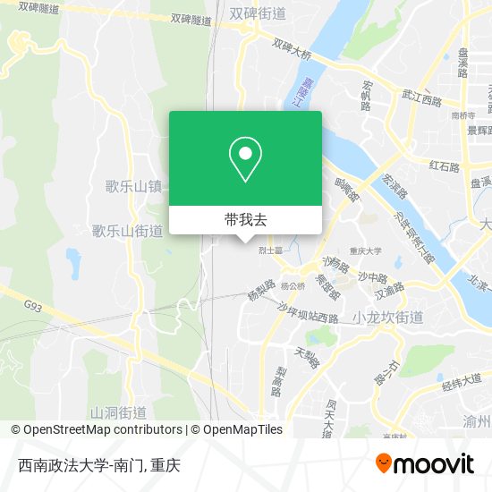 西南政法大学-南门地图