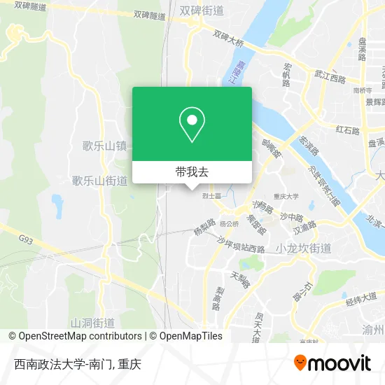 西南政法大学-南门地图