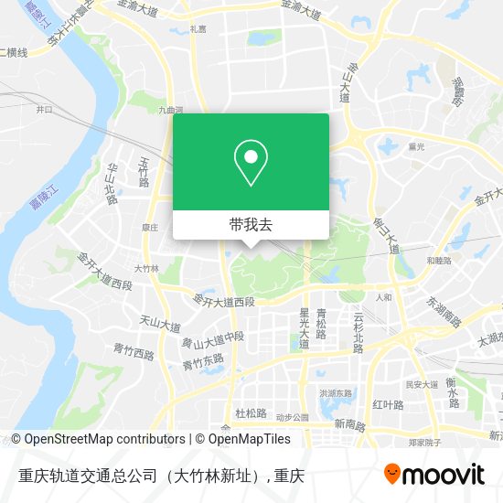 重庆轨道交通总公司（大竹林新址）地图