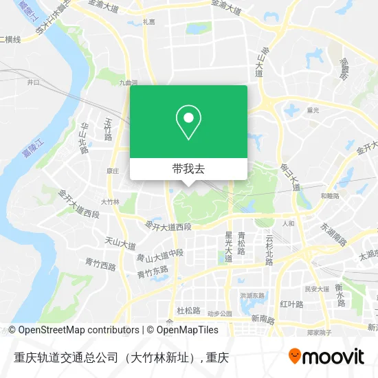 重庆轨道交通总公司（大竹林新址）地图