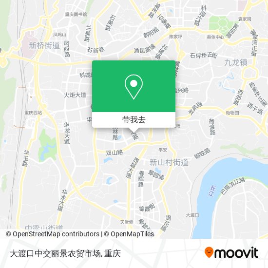 大渡口中交丽景农贸市场地图
