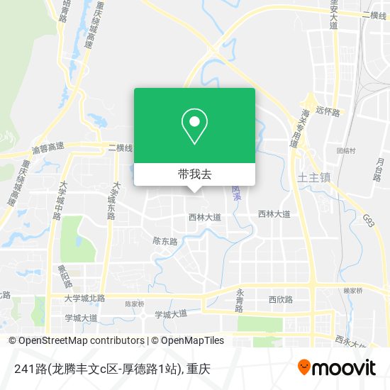 241路(龙腾丰文c区-厚德路1站)地图