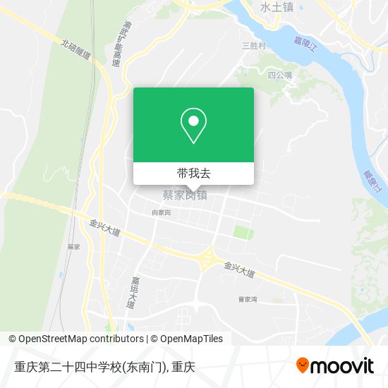 重庆第二十四中学校(东南门)地图