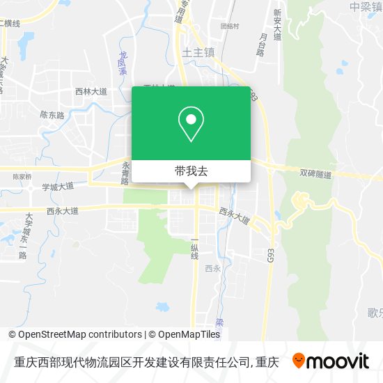 重庆西部现代物流园区开发建设有限责任公司地图