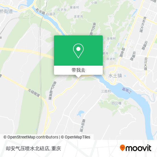 却安气压喷水北碚店地图