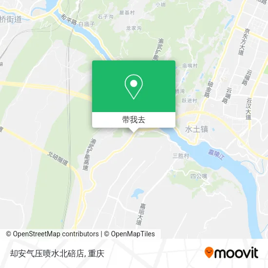 却安气压喷水北碚店地图