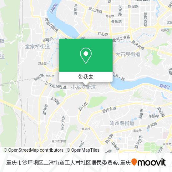 重庆市沙坪坝区土湾街道工人村社区居民委员会地图