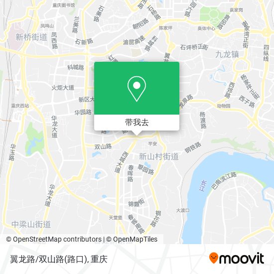 翼龙路/双山路(路口)地图