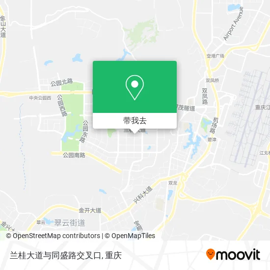 兰桂大道与同盛路交叉口地图