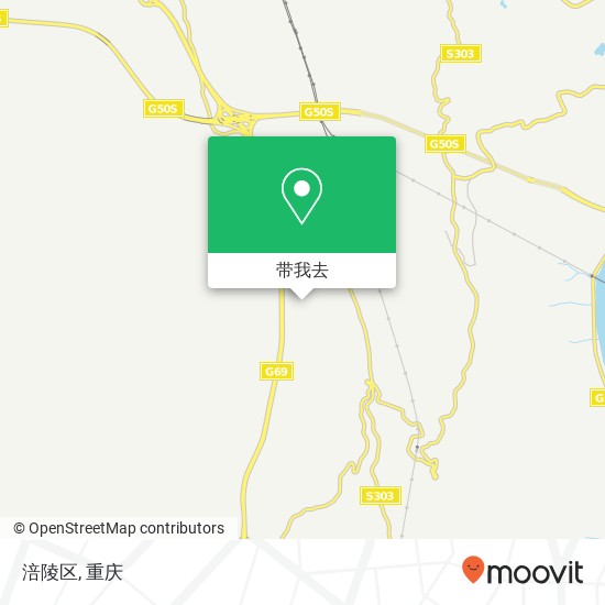 涪陵区地图