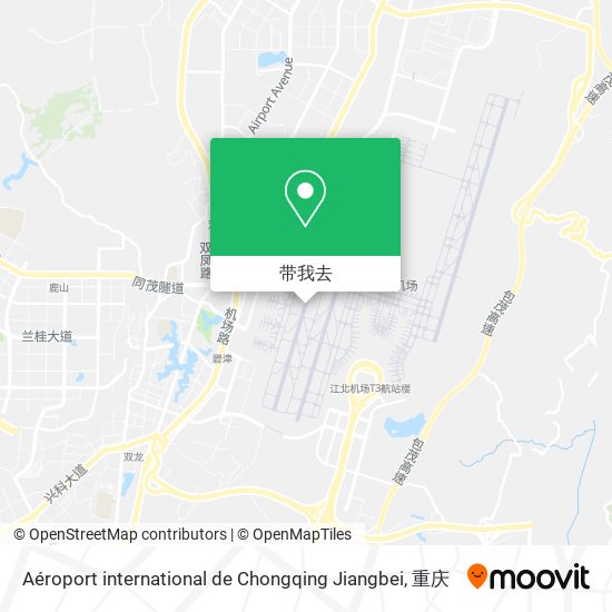 Aéroport international de Chongqing Jiangbei地图