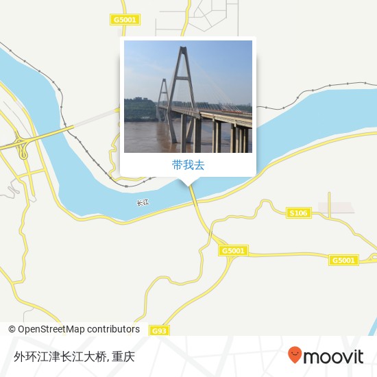 外环江津长江大桥地图