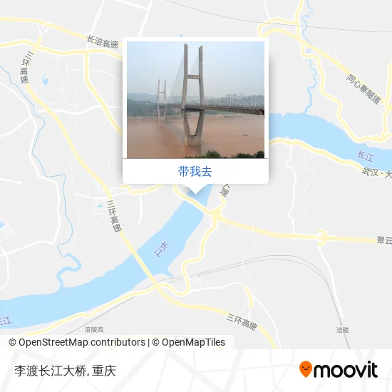 李渡长江大桥地图
