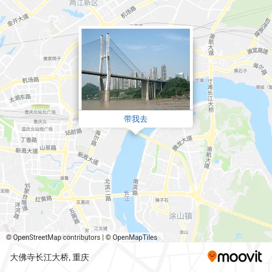 大佛寺长江大桥地图