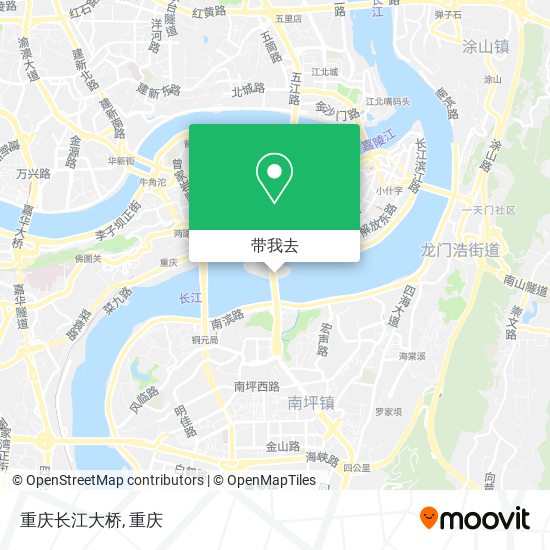 重庆长江大桥地图