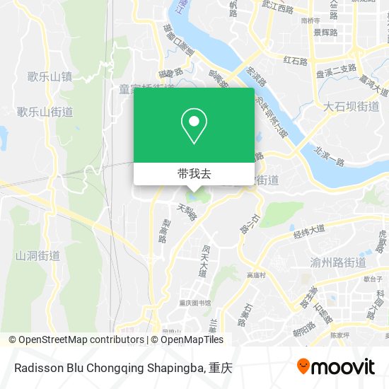 Radisson Blu Chongqing Shapingba地图