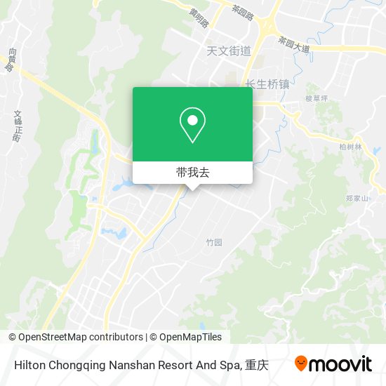 Hilton Chongqing Nanshan Resort And Spa地图