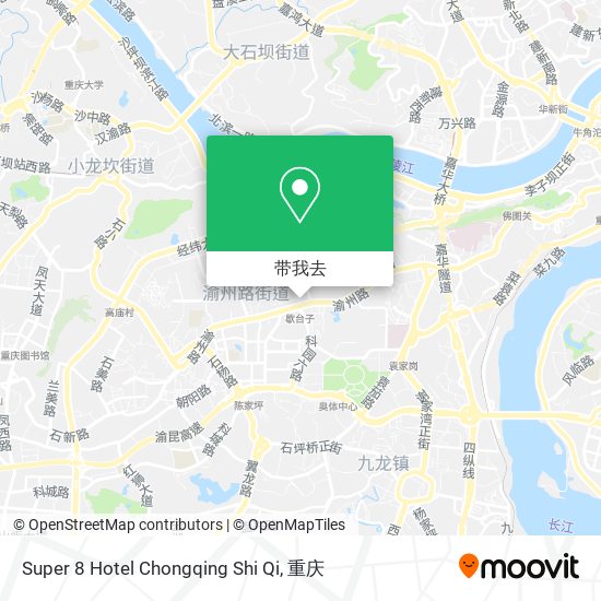 Super 8 Hotel Chongqing Shi Qi地图