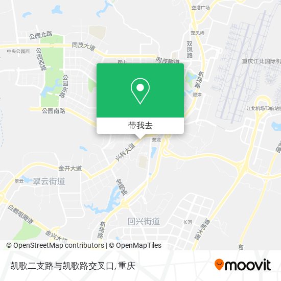 凯歌二支路与凯歌路交叉口地图