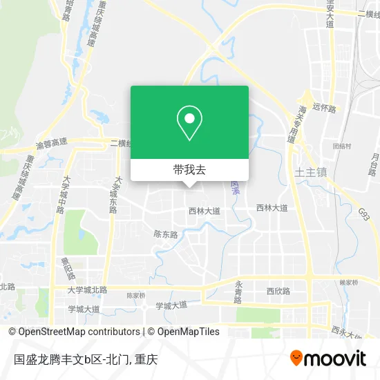 国盛龙腾丰文b区-北门地图