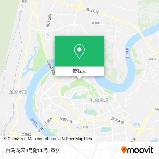 白马花园4号附86号地图