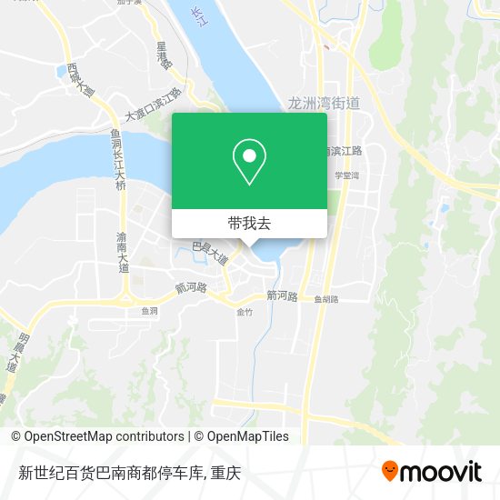 新世纪百货巴南商都停车库地图