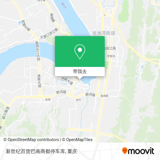 新世纪百货巴南商都停车库地图