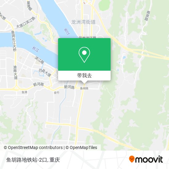 鱼胡路地铁站-2口地图